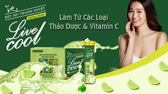 Bột Sủi Thanh Nhiệt Livecool - Hỗ trợ thanh nhiệt, mát gan, giảm các triệu chứng mẩn ngứa, nổi mề đay