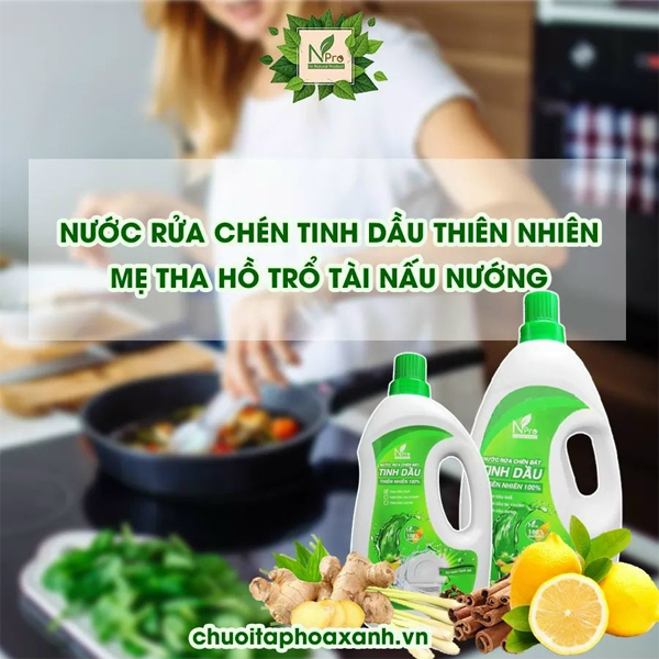 Nước Rửa Chén Tinh dầu Quế NPro