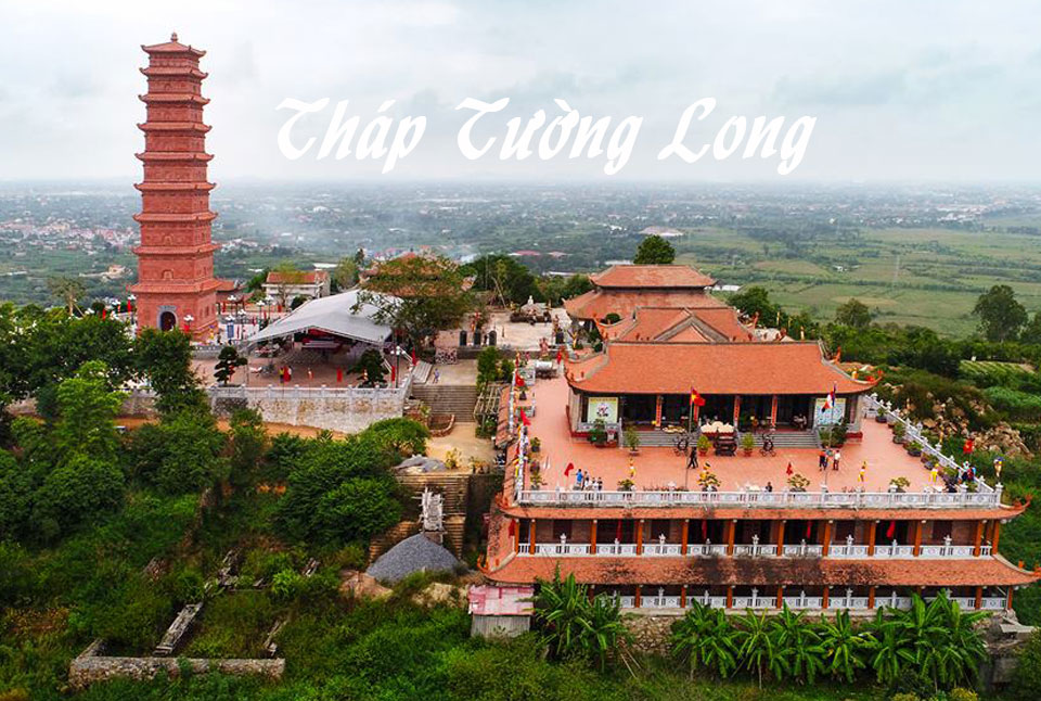 Chùa Tháp Tường Long, Hải Phòng - Ngọn tháp rồng vàng hạ thế