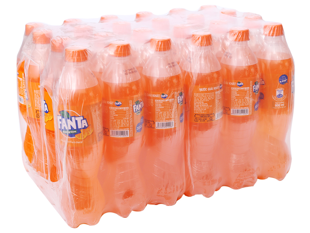 24 chai nước ngọt Fanta vị cam 600ml