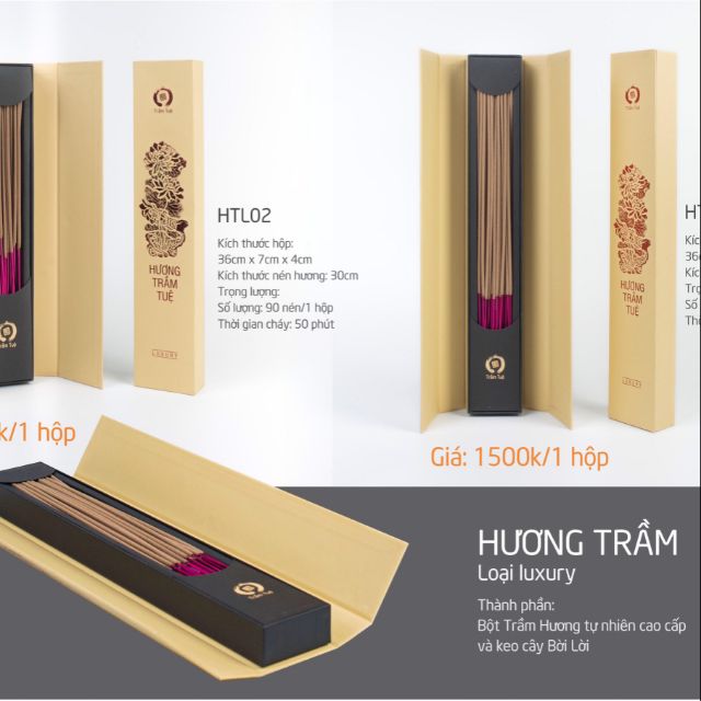 Hương Luxury 90 Nén Trầm Tuệ