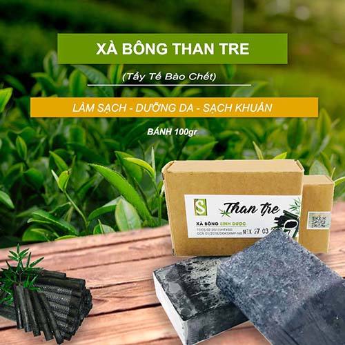 Xà Bông Than Tre Sinh Dược - SP OCOP 4 Sao Ninh Bình