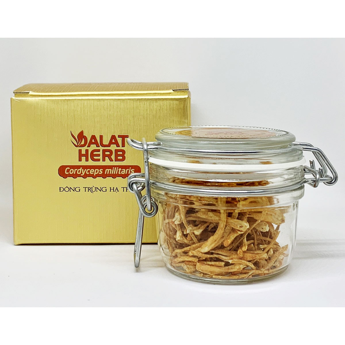 Đông trùng hạ thảo sấy khô Dalatherb Cordyceps 10g PLD