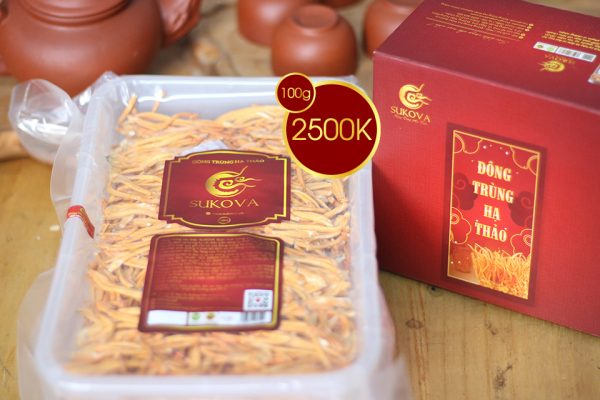 Đông Trùng Hạ Thảo khô 100g Sukova - OCOP 3 Sao Lai Châu