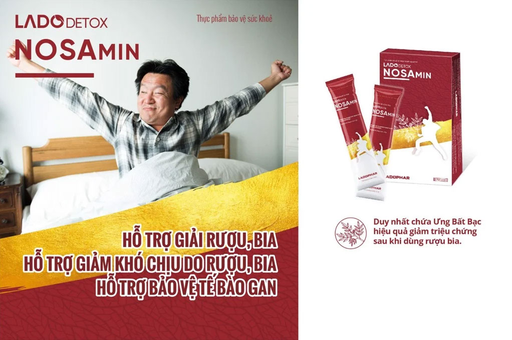 Nước giải bia rượu Nosamin Ladophar 