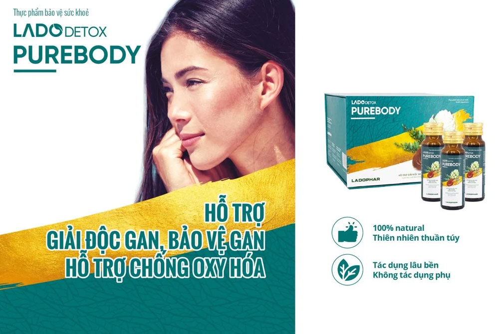 Nước uống thanh lọc cơ thể LadoDetox Purebody Ladophar