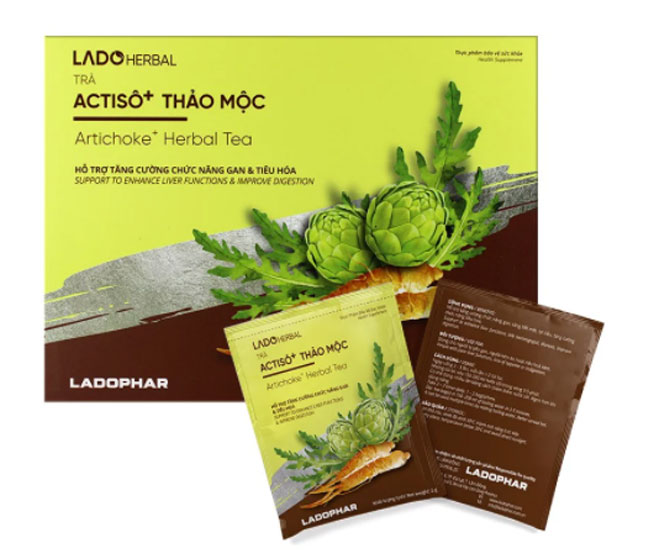 Trà Actisô + Thảo Mộc Ladophar