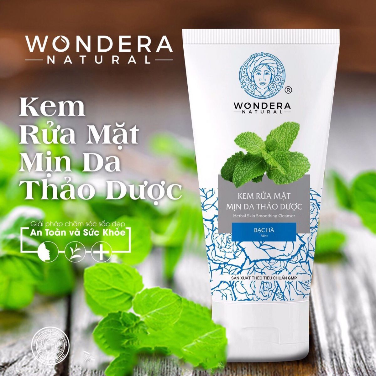 Kem rửa mặt mịn da Wondera