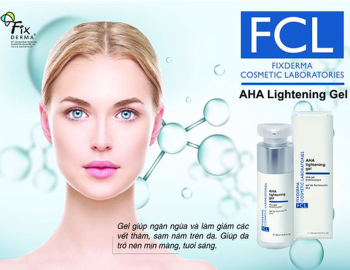 Gel giảm thâm sạm nám FCL AHA Lightening Gel Hùng Lợi