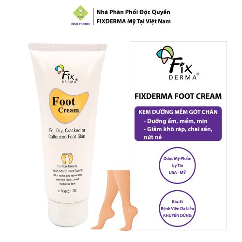 Kem dưỡng ẩm chống nứt nẻ gót chân Fixderma Foot Cream Hưng Lợi