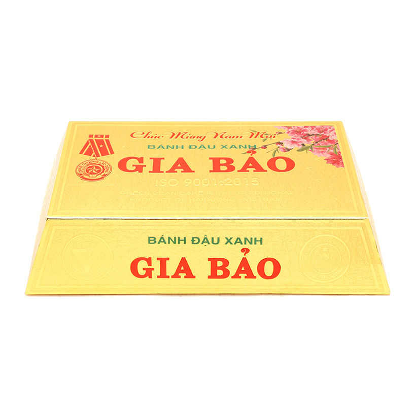 Bánh đậu xanh Gia Bảo thỏi vàng đại 450g