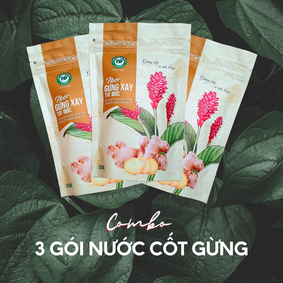 Combo 3 Gói Nước Cốt Gừng Nguyên Chất 100% Trí Đức