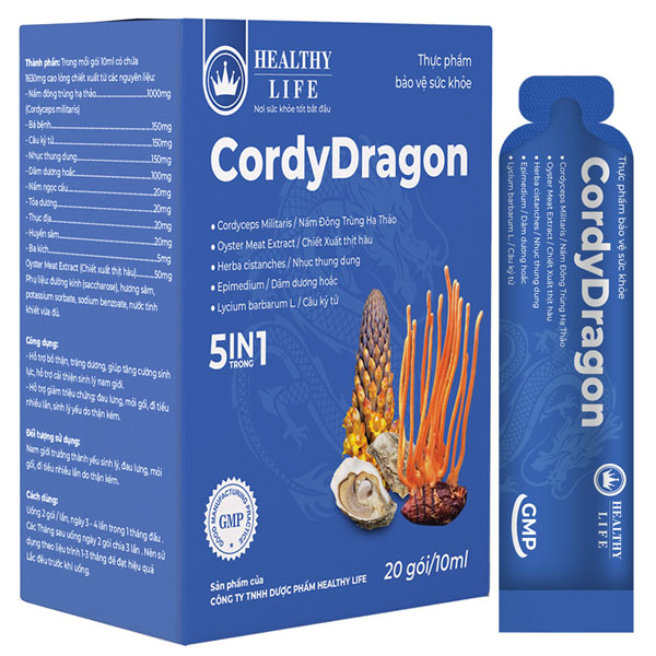 Đông Trùng Hạ Thảo Sinh Lý Nam CordyDragon Hanofi - Tăng Cường Sinh Lực