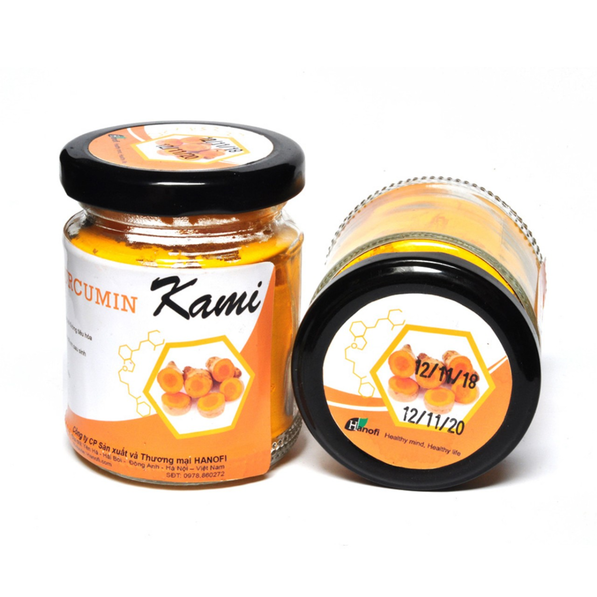 Nghệ Nano Curcumin Kami Hanofi - Hỗ Trợ Điều Trị Viêm Loét Dạ Dày, Tá Tràng