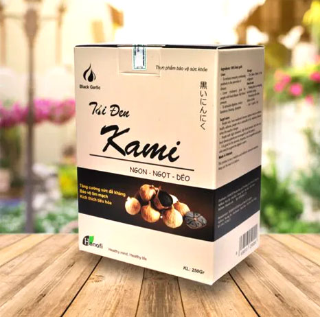 Tỏi Đen Cô Đơn Kami 250g Hanofi - Nâng Cao Sức Đề Kháng