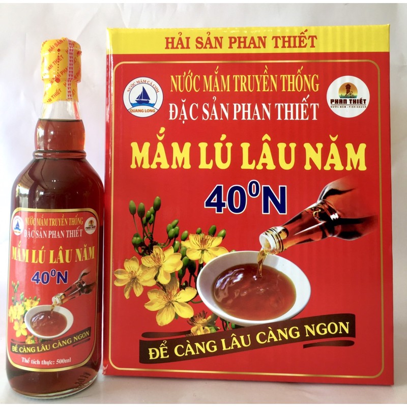 Nước Mắm Lú Lâu Năm 40N Hải Sản Phan Thiết - Thơm Ngon Đậm Đà