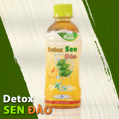 Nước Mát Detox Sen Đào Lốc 6 Chai Khánh Thu - SP OCOP 4 Sao Đồng Tháp