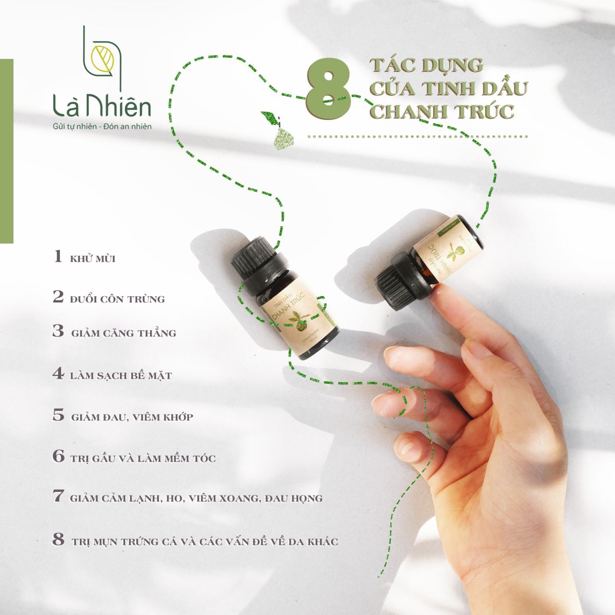 Tinh Dầu Chanh Trúc Là Nhiên – Giảm Căng Thẳng