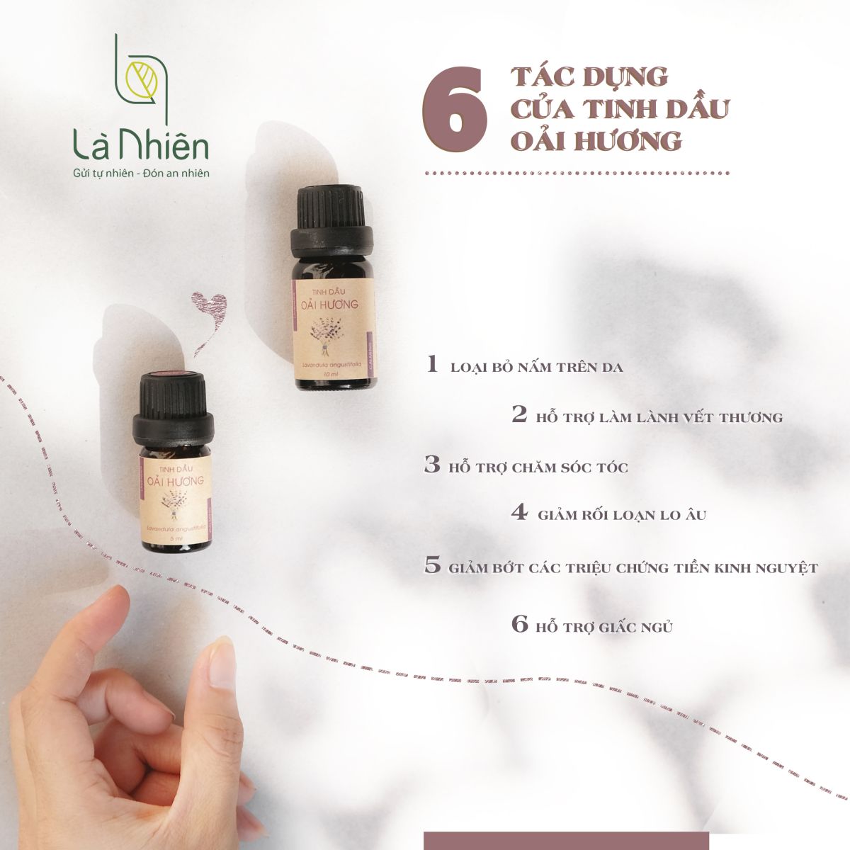 Tinh Dầu Oải Hương Là Nhiên - Giúp Tinh Thần Thư Giãn, Ngủ Ngon