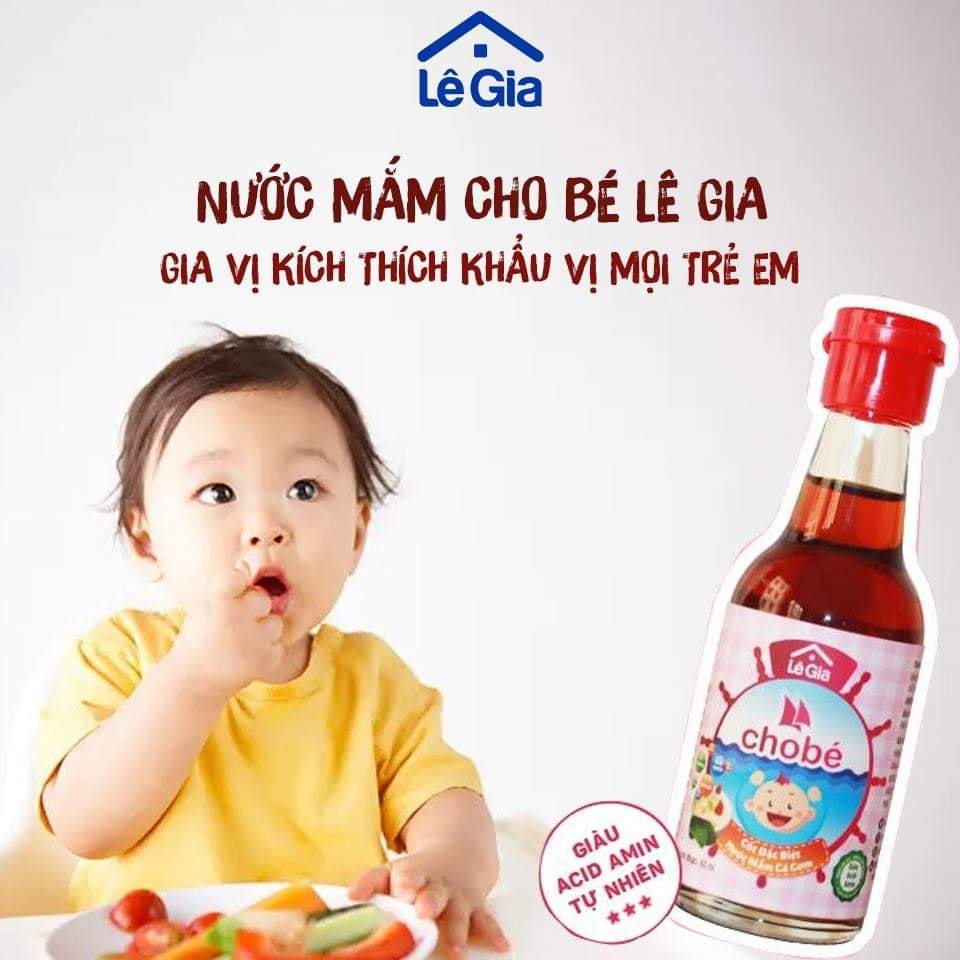 Nước mắm cho bé ăn dặm Lê Gia - SP OCOP 4 Sao Quốc Gia 