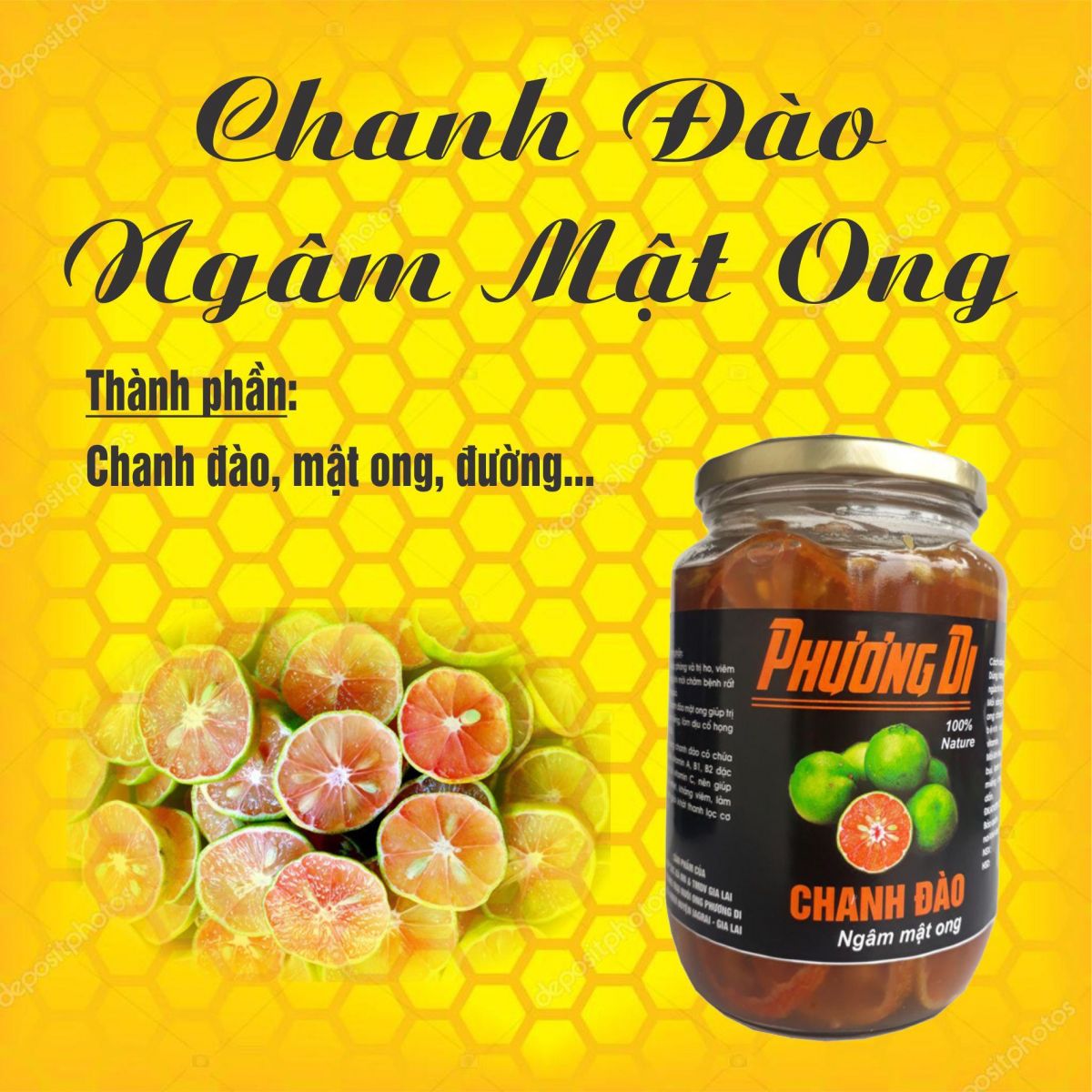 Chanh đào mật ong Phương Di - OCOP 4 Sao Gia Lai