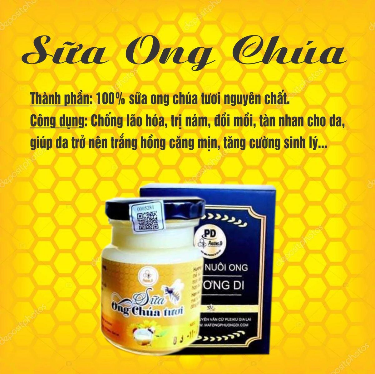 Sữa ong chúa Phương Di - OCOP 4 Sao Gia Lai