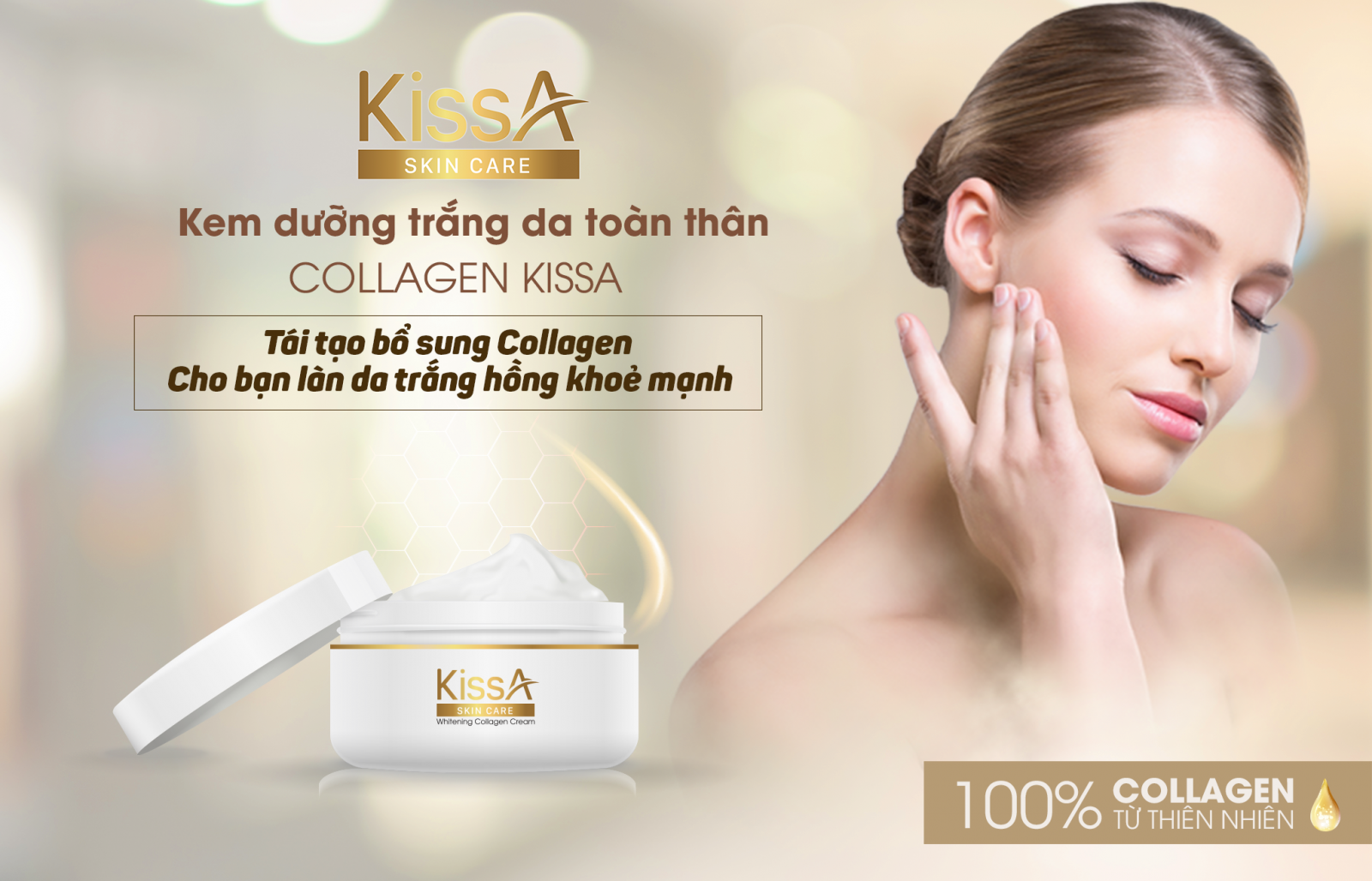 Kem Dưỡng Trắng Da Toàn Thân Collagen KissA