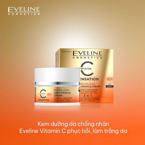 Kem Dưỡng Da Chống Nhăn Eveline Vitamin C Phục Hồi, Làm Trắng Da Đài Linh