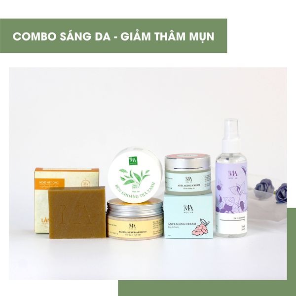 Combo sáng da, giảm thâm mụn Mộc An