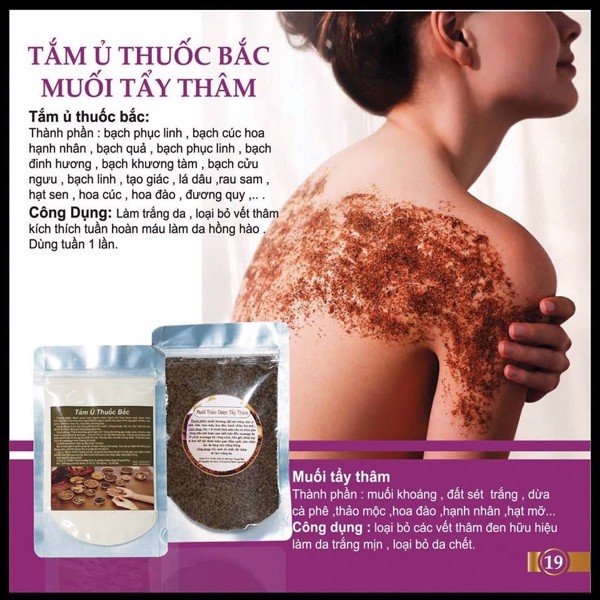 Tắm ủ thuốc bắc muối tẩy thâm Dr Cell