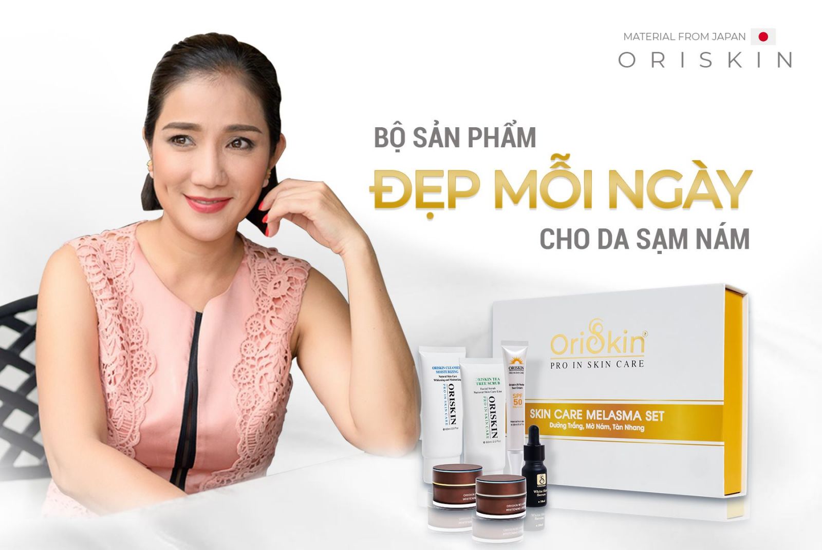 Bộ dưỡng trắng 5in1 Oriskin Skin Care Melasma Set