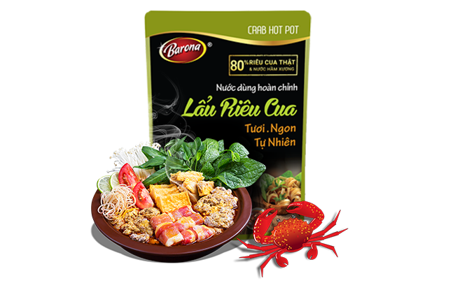 Nước Dùng Hoàn Chỉnh Lẩu Riêu Cua Barona Nam Phương Food