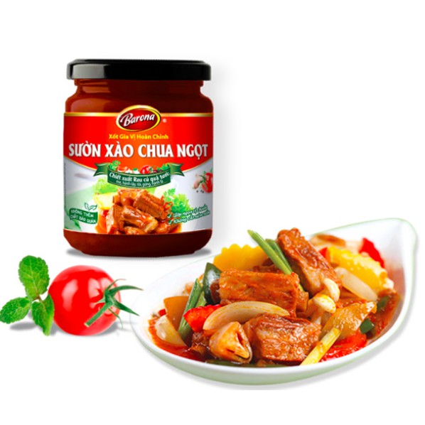 Xốt Gia Vị Hoàn Chỉnh Sườn Xào Chua Ngọt Barona Nam Phương Food