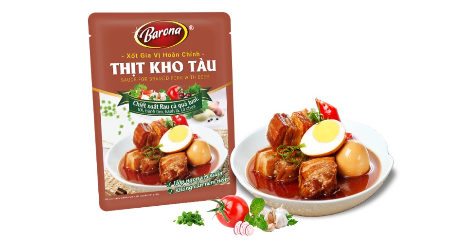 Xốt Gia Vị Hoàn Chỉnh Thịt Kho Tàu Barona Nam Phương Food