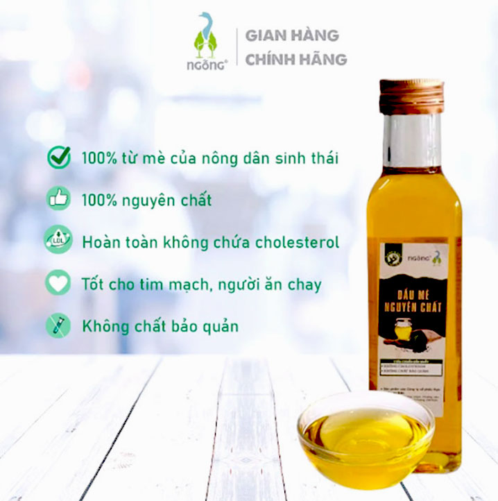 Dầu Mè Sinh Thái Ngỗng - Hoàn Toàn Không Chứa Cholesterol