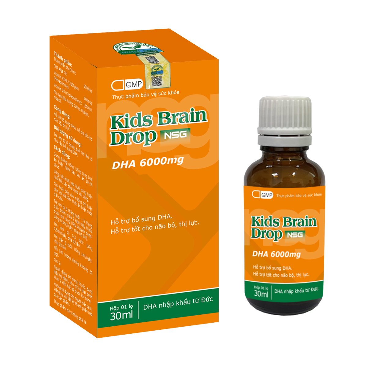 Kids Brain Drop NSG Nguyên Sinh – Bổ Sung DHA Cho Mẹ Bầu Và Bé