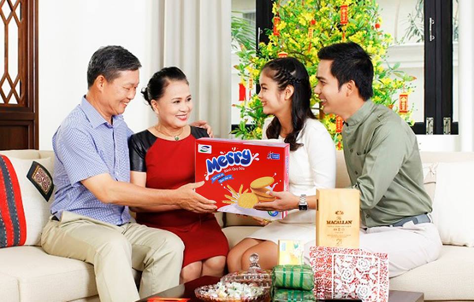 Bánh quy sữa Merry hộp 510g Richy 