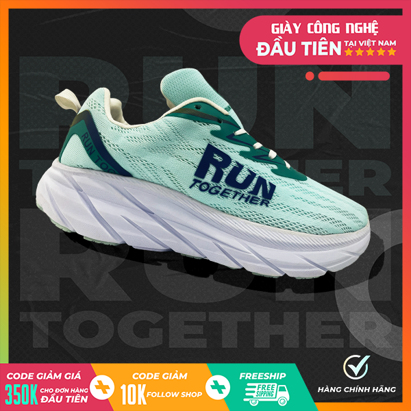 Giày Thể Thao Chạy Bộ Màu Xanh Ngọc RT03 Run Together - Mang Lại Cảm Giác Đàn Hồi Êm Ái