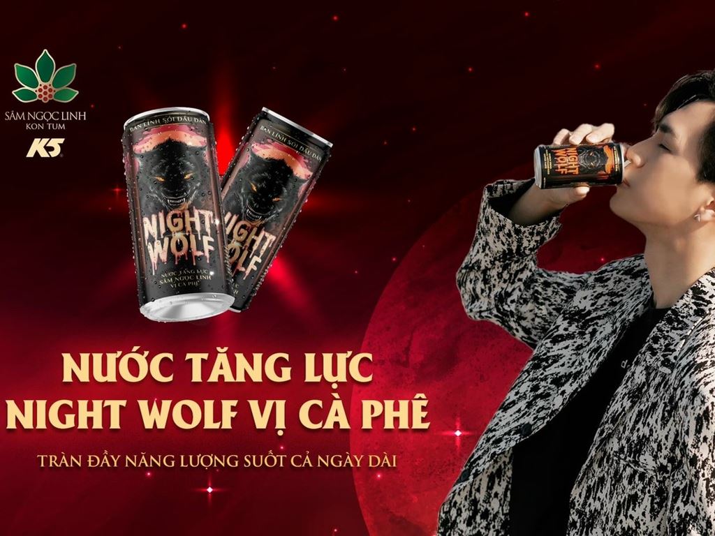 Thực Phẩm Bổ Sung Nước Tăng Lực Night Wolf Vị Cà Phê Sâm Ngọc Linh Kon Tum - Bảo Vệ Sức Khỏe