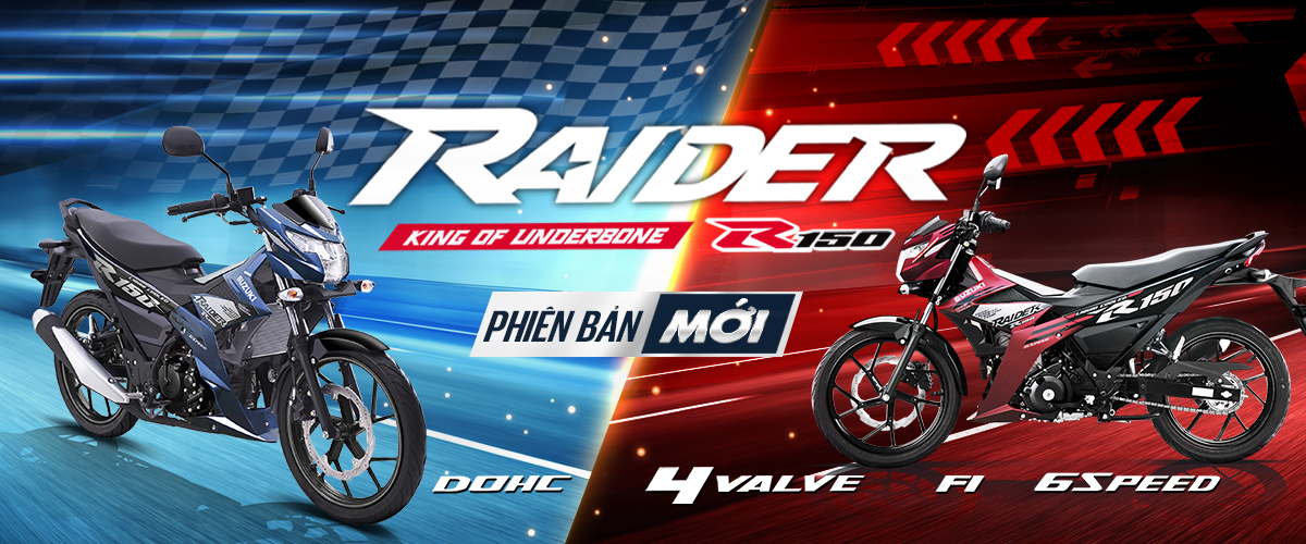 Raider R150 Suzuki - Màu Sắc Thể Thao Và Cá Tính