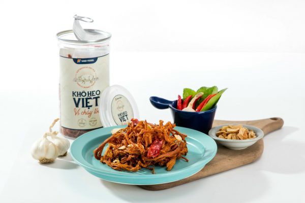 Khô Heo Việt Vị Cháy Tỏi Sako Foods - Dai Ngon Từng Sợi