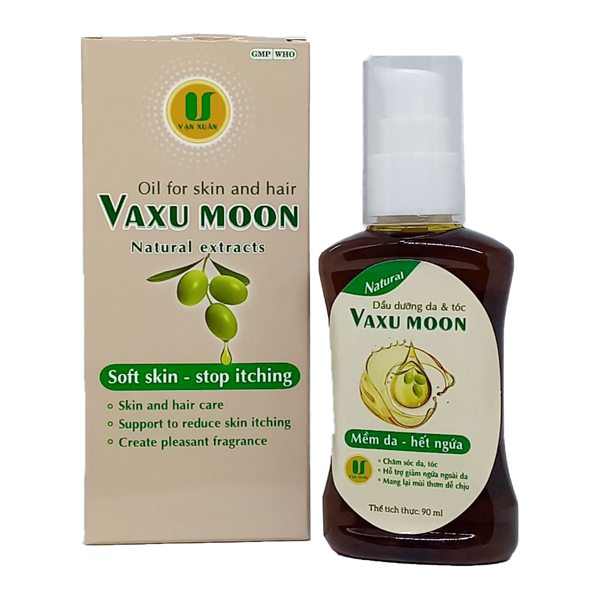 Dầu Dưỡng Da Và Tóc Vaxu Moon Vạn Xuân - Giải Độc, Chống Ngứa