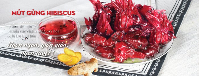 Mứt gừng Hibiscus 375g