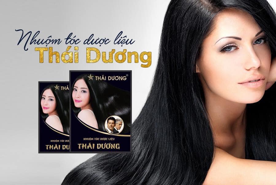 Nhuộm tóc dược liệu Thái Dương - Nhuộm là đen