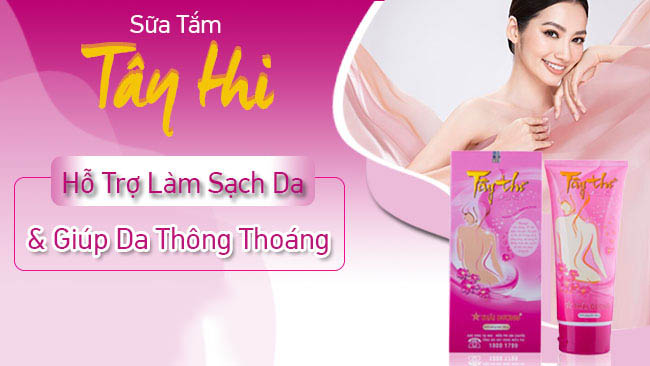 Sữa tắm Tây Thi - Dưỡng da khỏe, trắng hồng và mịn màng