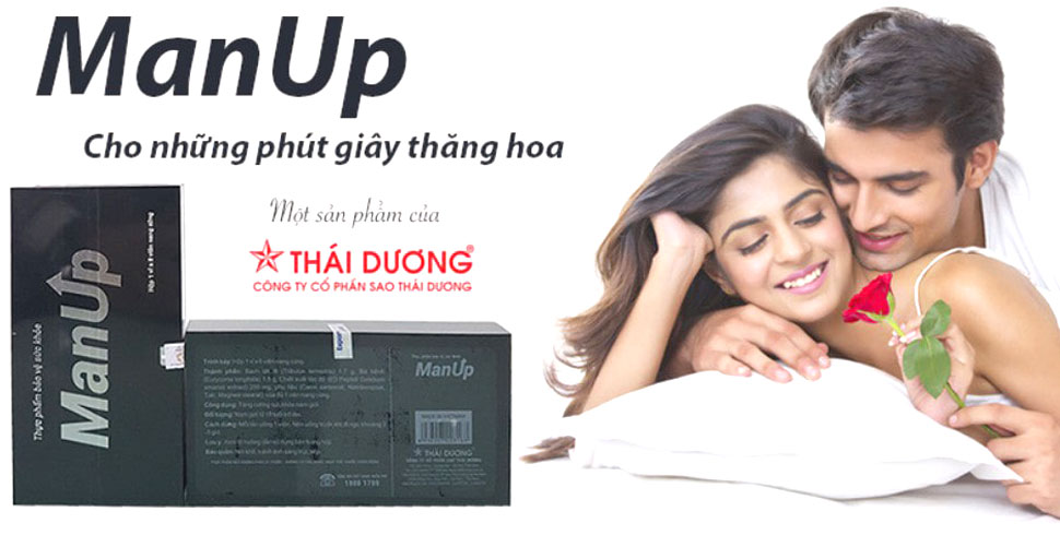 TPCN MANUP Sao Thái Dương - Giúp giải quyết  các vấn đề rối loạn cương, suy giảm ham muốn