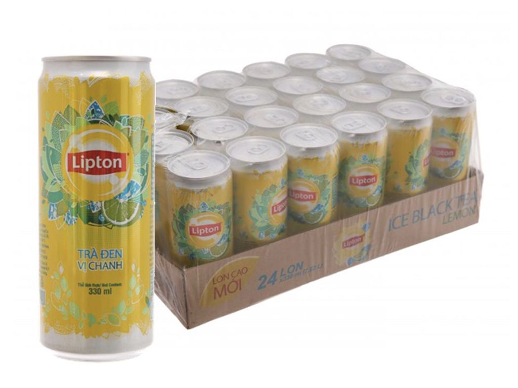 Thùng 24 lon nước giải khát Lipton Pepsi (330ml) 