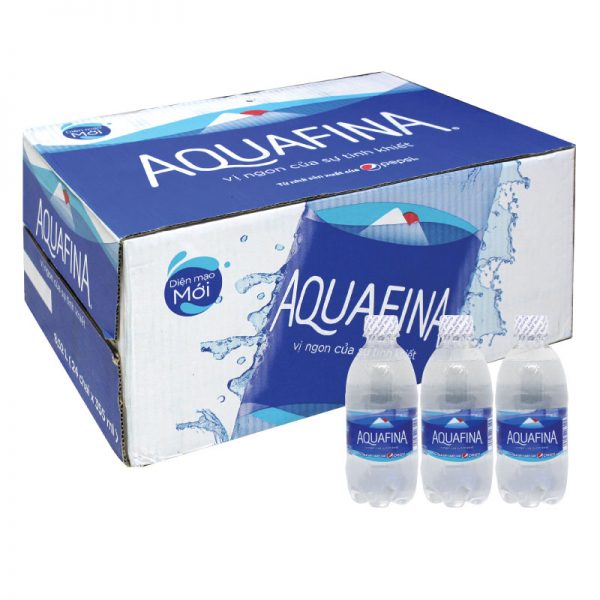 Thùng 24 chai nước uống Aquafina Pepsi (355ml / Chai)