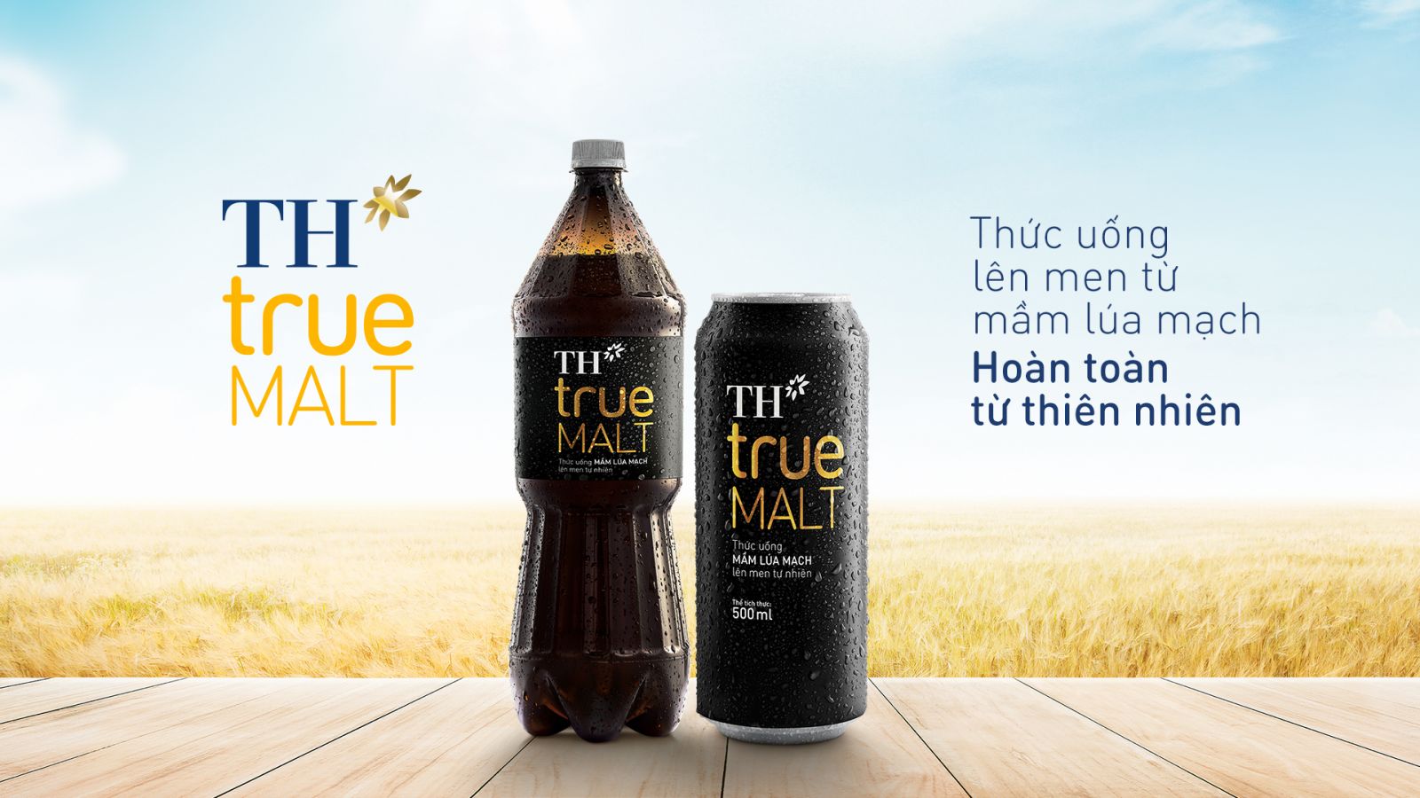 Thức uống lên men từ mầm lúa mạch TH true Malt