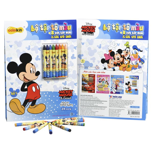 Bộ tập tô màu Mickey Thiên Long CB-C019/MI